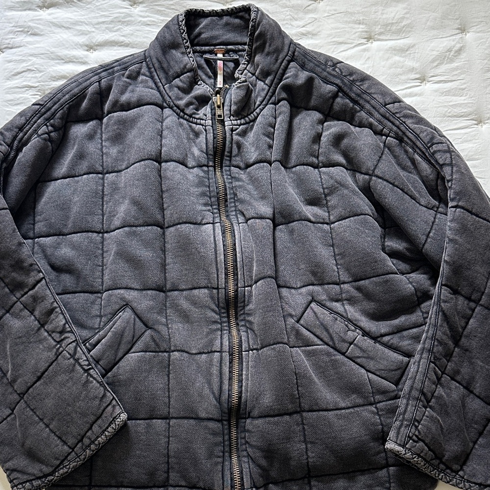 Free People Dolman Quilted Knit Jacket